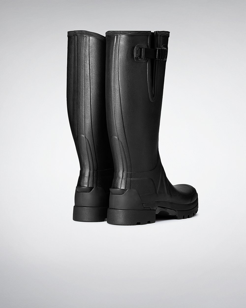 Hunter Hombre Balmoral Adjustable 3Mm Neoprene - Botas de Lluvia Negras - 387-KNPOLX